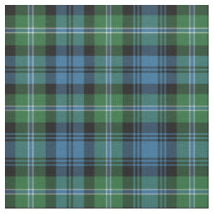 Lyon Tartan Pattern Blau und Grün Irisch Kariert Stoff