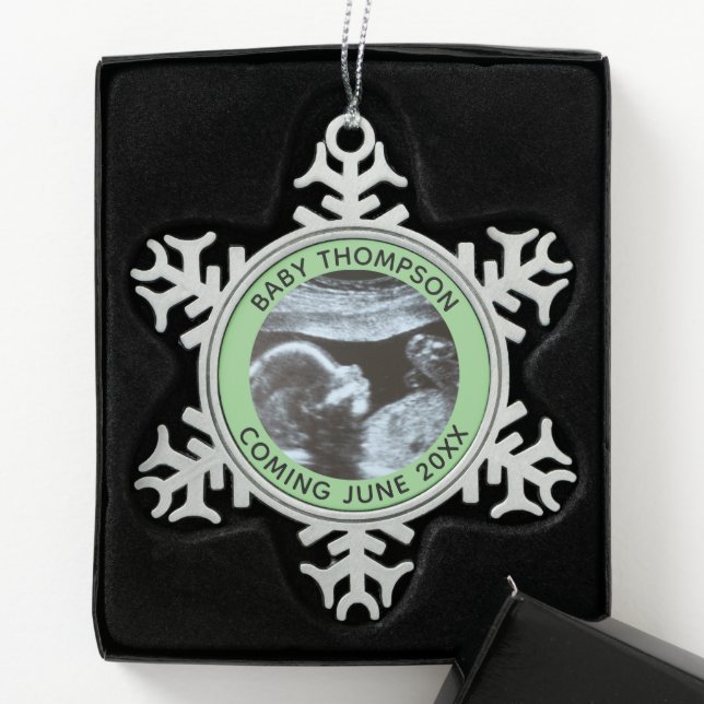 Lyophilisat Schneeflocken Zinn-Ornament (Box)