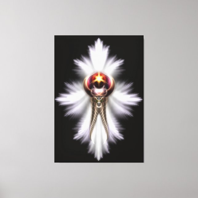 Lypidian II Fraktal Art Wrapped Canvas Print Leinwanddruck (Vorderseite)