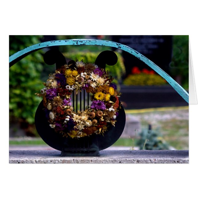 Lyra mit Strohblumen (Vorderseite (Horizontal))