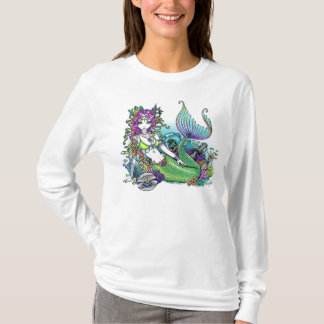 "Lyra" Regenbogen-MeerScape Meerjungfrau-Shirt T-Shirt