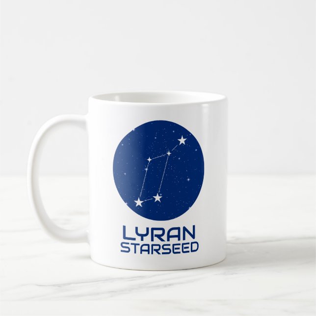 Lyran Starseed Tasse - Lyra Constellation Design (Links)
