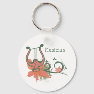 Lyre Musician Schlüsselanhänger