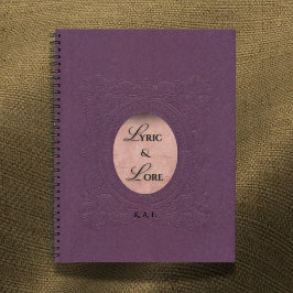 Lyric & Lore Embossed Purple Archive Journal Notizbuch