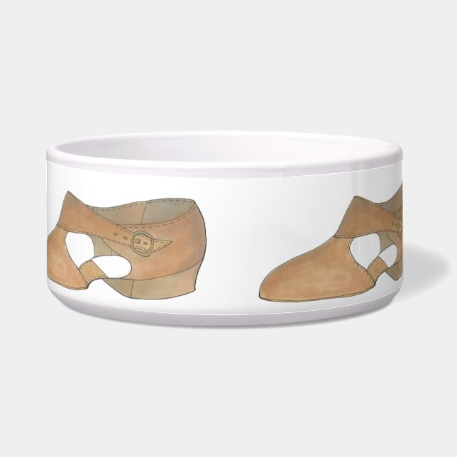 Lyrical Tan Modern Dance Dog Teacher Shoe Napf (Vorderseite)