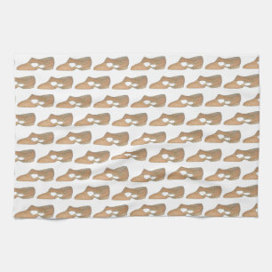 Lyrical Tan Modern Dance Teacher Showprint Geschirrtuch