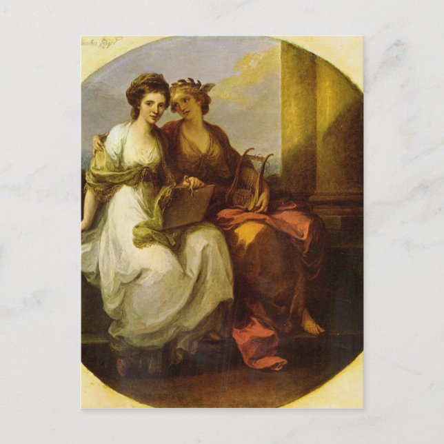 Lyrik und Musik von Angelica Kauffman Postkarte (Vorderseite)