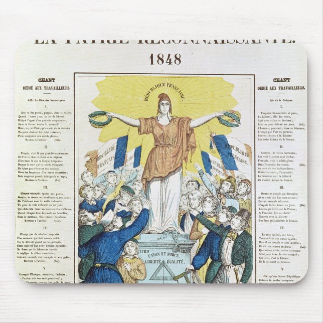 lyrisches Blatt für ein Lied eingeweiht Mousepad (Vorne)