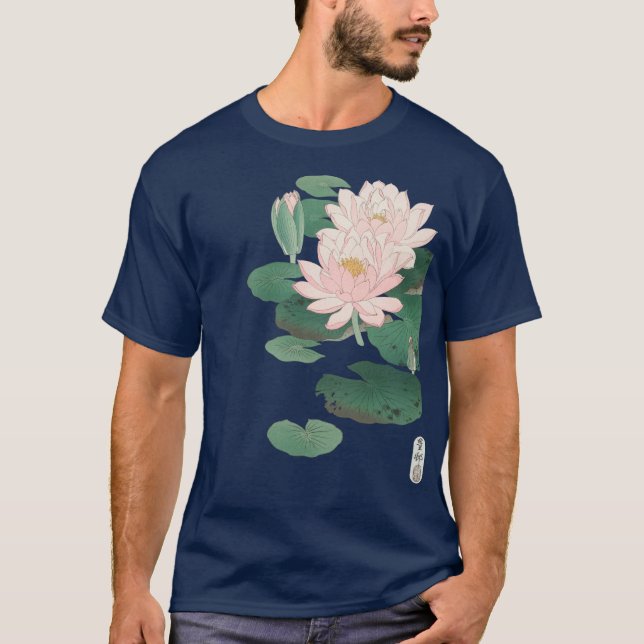 Lys d'eau de floraison par Ohara Koson T-Shirt (Devant)