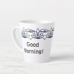 Lys d'eau moderne Latte Mug personnalisé