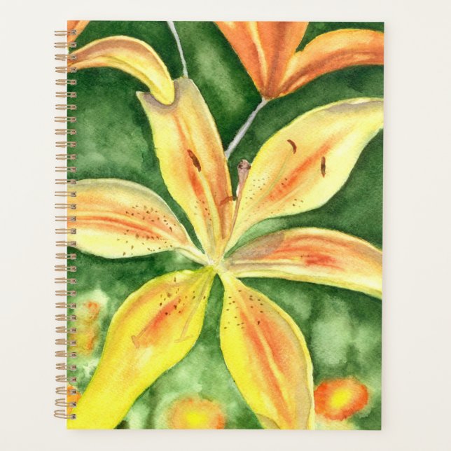 Lys jaunes dans le jardin (Devant)