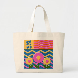 lys rouge d'araignée tote sac d'art botanique fleu