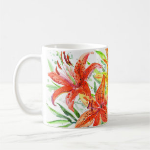Lys tigre fleurs mug