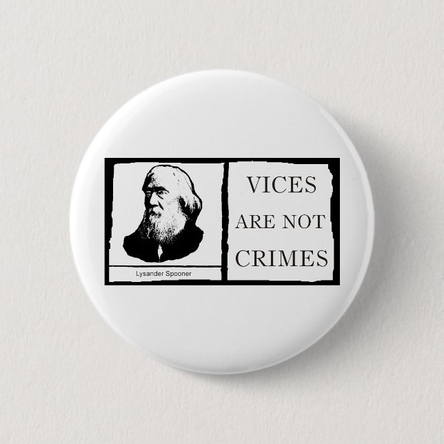 Lysander Spooner Button (Vorderseite)