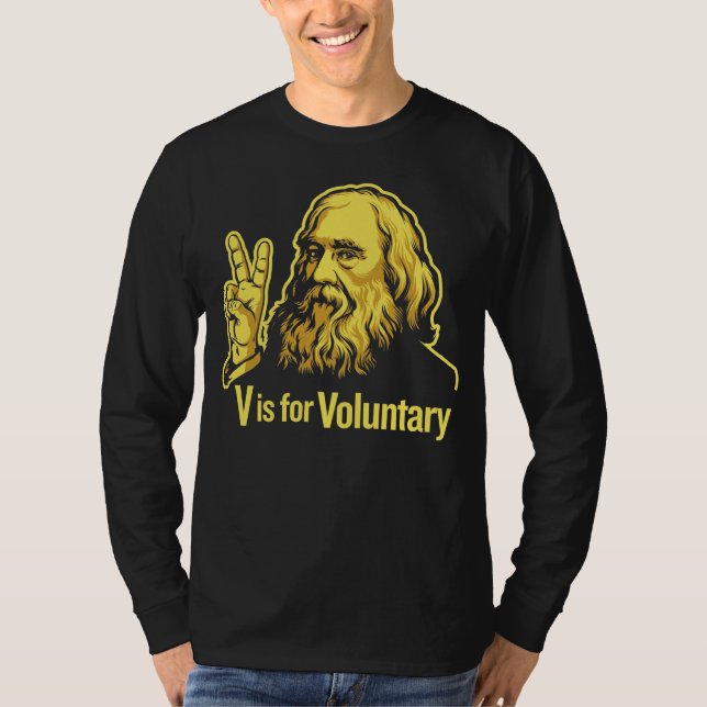 Lysander Spooner Voluntaryism T - Shirt (Vorderseite)