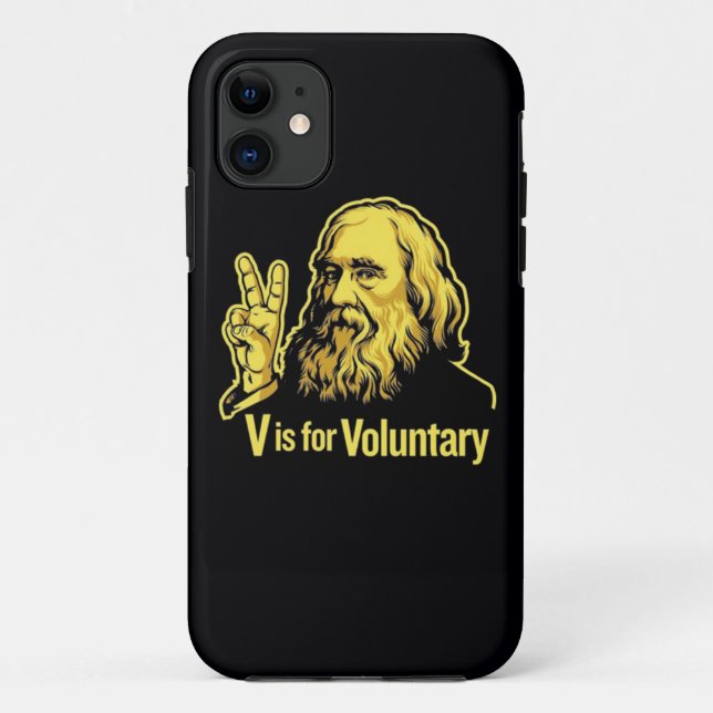 Lysandor Spooner Friedenszeichen Case-Mate iPhone Hülle (Rückseite)