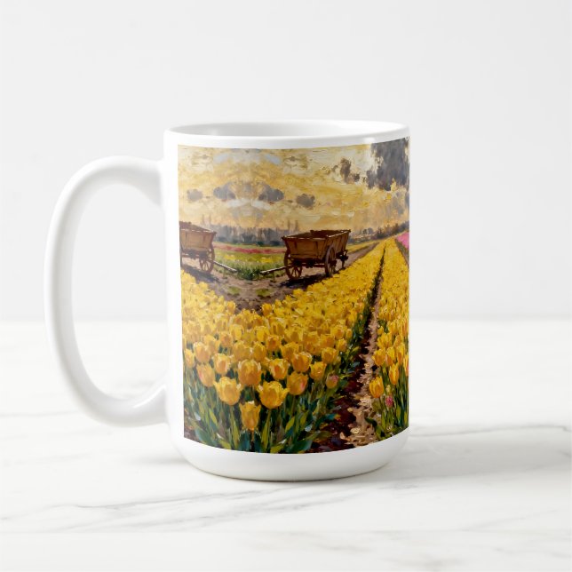 „Lysbeth im bernsteinfarbenen Licht“ - Eine nieder Kaffeetasse (Links)
