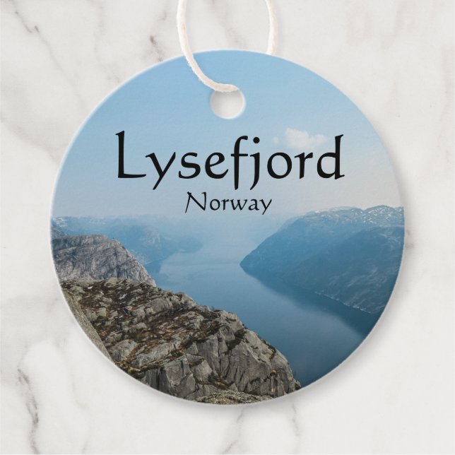 Lysefjord Norwegen Geschenkanhänger (Vorderseite)