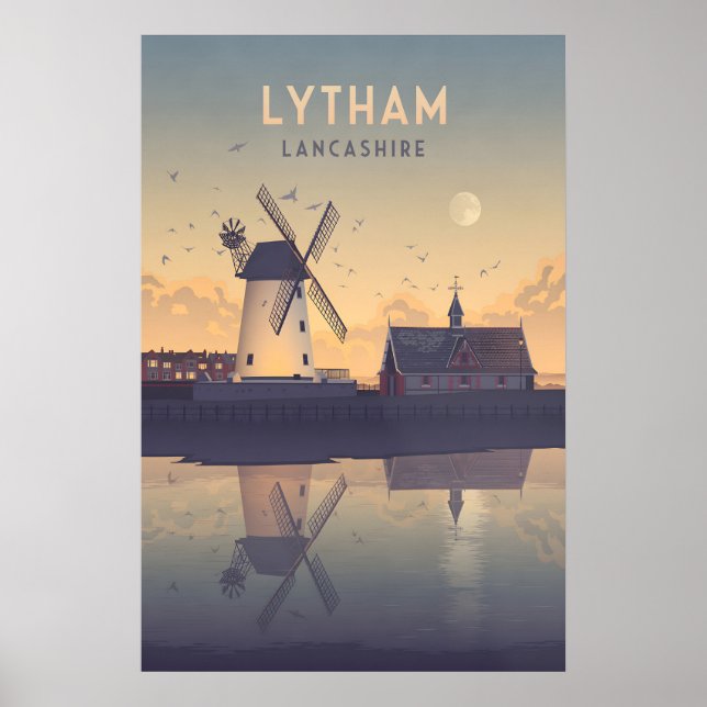 Lytham Lancashire Reiseposter Poster (Vorne)