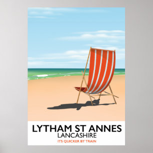 Lytham St Annes Lancashire Strandposter Poster