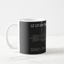 LZ 127 Graf Zeppelin - Airship Blueprint Plans PD Kaffeetasse