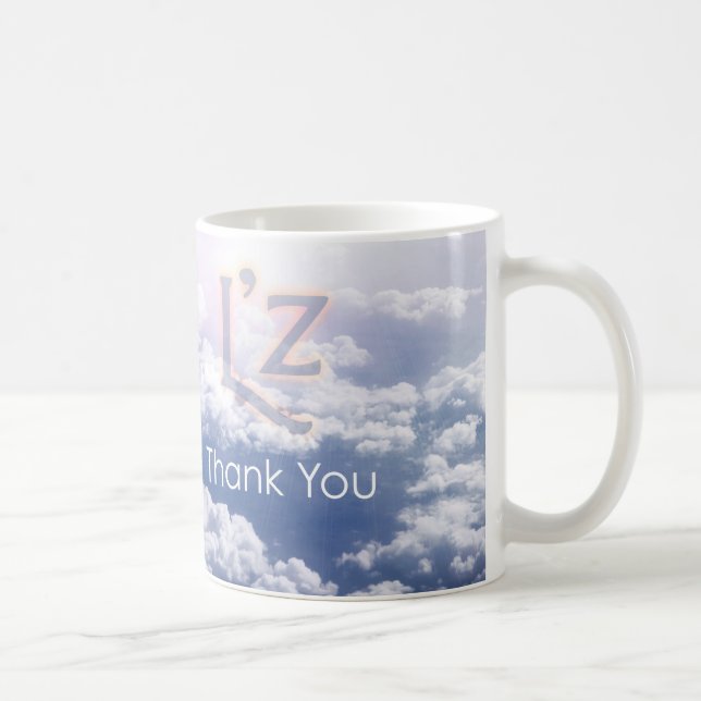 L'z "danke" klassische Kaffee-Tasse Kaffeetasse (Rechts)