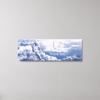 L'z-"Merci" haut de gamme toile 36"x12", 1,5"