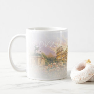 LZO01A Mosaik von ROM, Latium, Italien, Kaffeetass Kaffeetasse