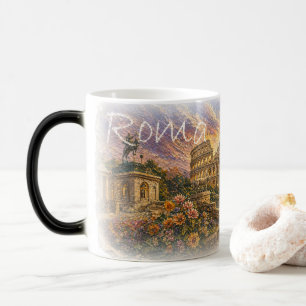 LZO01C Mosaik von ROM, Latium, Italien, Kaffeetass Verwandlungstasse