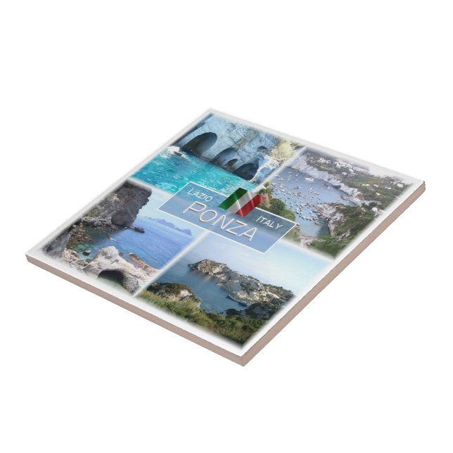 LZO042 PONZA, Latium, Fliese (Seite)