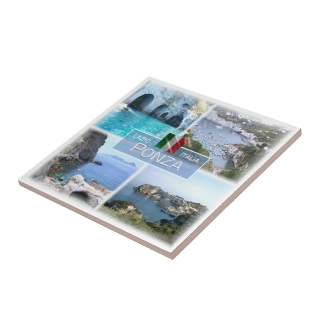 LZO044 PONZA, Latium, Fliese (Seite)