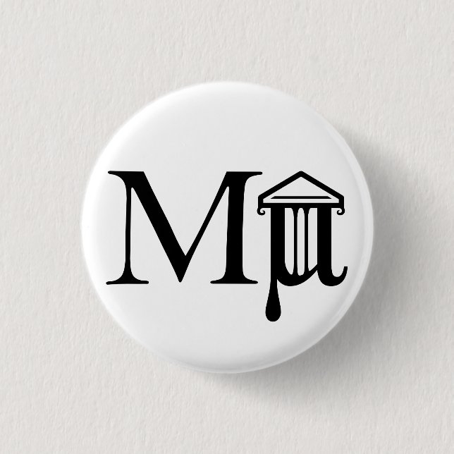Mµseum Logo-Knopf Button (Vorderseite)
