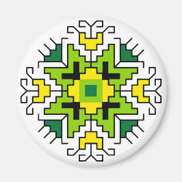 M0014 Magnet Bulgarisches Volksmotiv shevitsa grün