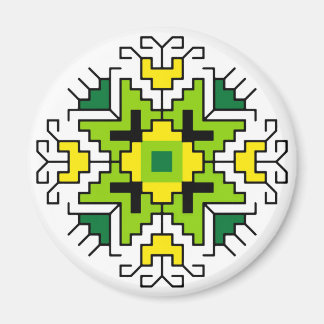 M0014 Magnet Bulgarisches Volksmotiv shevitsa grün