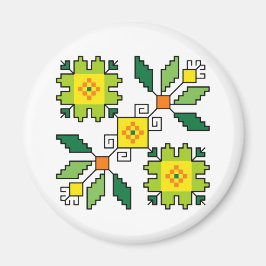 M0024 Magnet Bulgarisches Volksmotiv shevitsa grün
