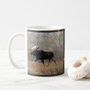 M10 Bull-Elch im Gebüsch Kaffeetasse