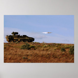 M1134 Fahrzeug mit Anti-Tank-Lenkanlage Poster