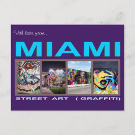 M190084 Miami Graffiti Postkarte