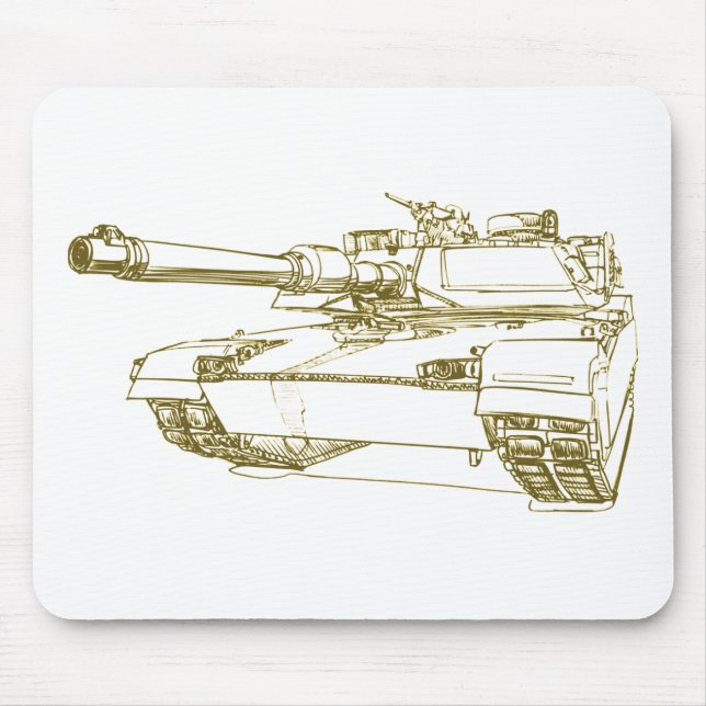 M1 Abrams Behälter Mousepad (Vorne)