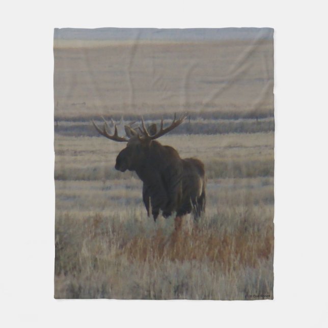 M1 Bull Elch Fleecedecke (Vorderseite)
