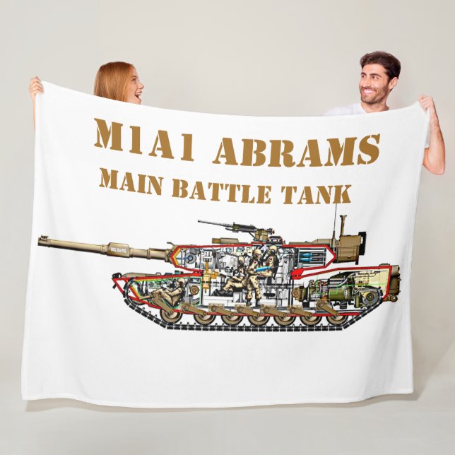 M1A1 ABRAMS BATTTANK FLEECEDECKE (Beispiel)