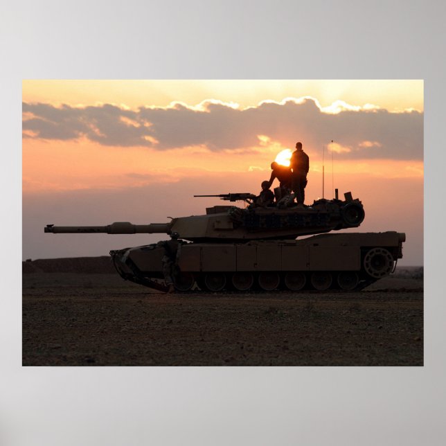 M1A1 Abrams Hauptkampftank Poster (Vorne)