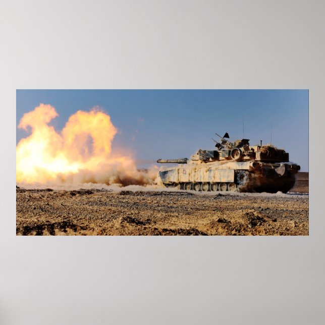 M1A1 Abrams Hauptkampftank Poster (Vorne)