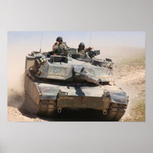 M1A1 Abrams Tank Poster