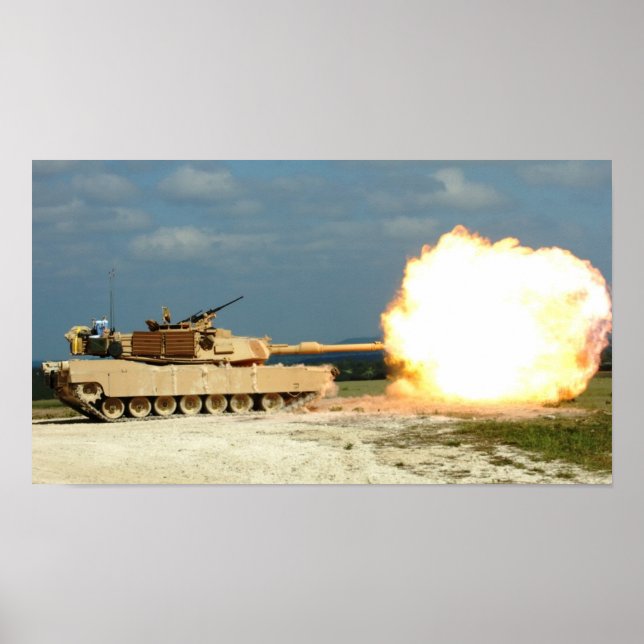 M1A2 Abrams Hauptkampftank Poster (Vorne)