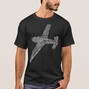 M20 Typografie-Pilot T-Shirt