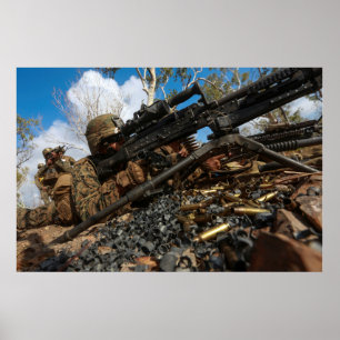 M240-B Mittelmaschinengun Poster