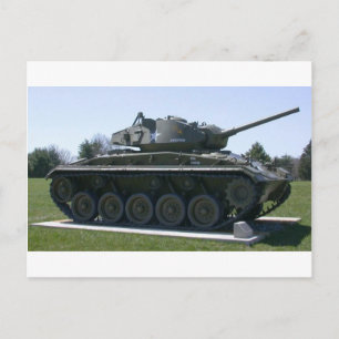 M24 Chaffee heller Behälter Postkarte