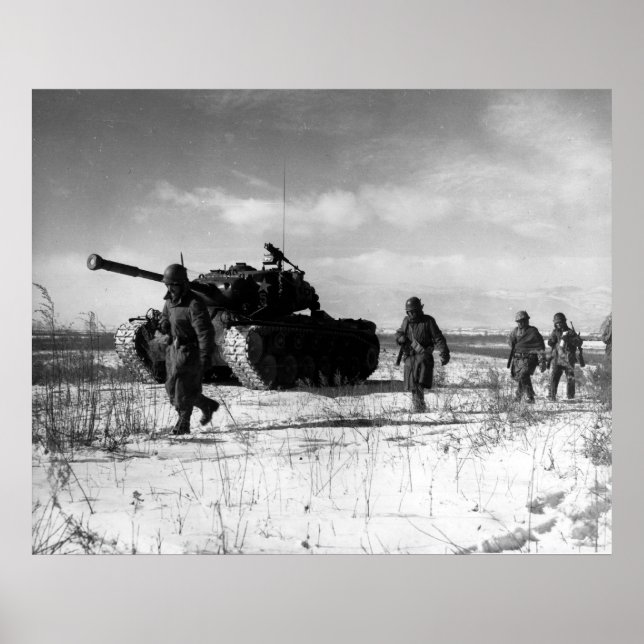 M26 auf der Halbinsel Chosin Poster (Vorne)