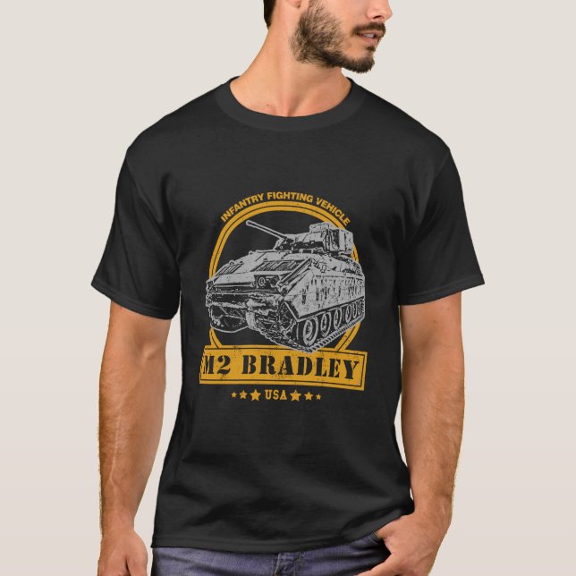 M2 Bradley Ifv Bradley Infanterie Fighting Vehicle T-Shirt (Vorderseite)